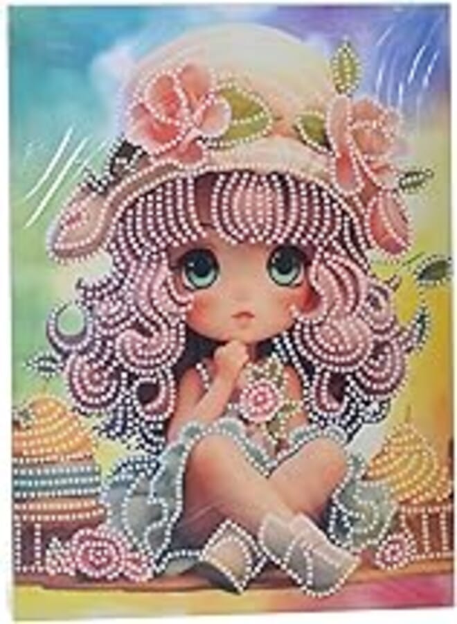 Doll Shape Bead Frame 20X15X15Cm Multicolor