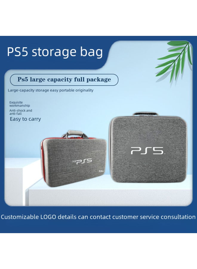PS5 EVA Storage Bag Slim Pro Shockproof Anti-Fall Console Storage Box Game Machine Protective Case Cover For PS5-Product Color:PS5 Double Handle Cloth Bag - Image 2
