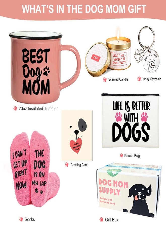 LUICONMO Dog Mom Gifts For Women, Dog Lover Gifts, Mothers Day Gift for Mom Daughter Unique Birthday Gift, Christmas idea Set with 10oz Ceramic Coffee Mug for Dog-loving Friend - Image 2