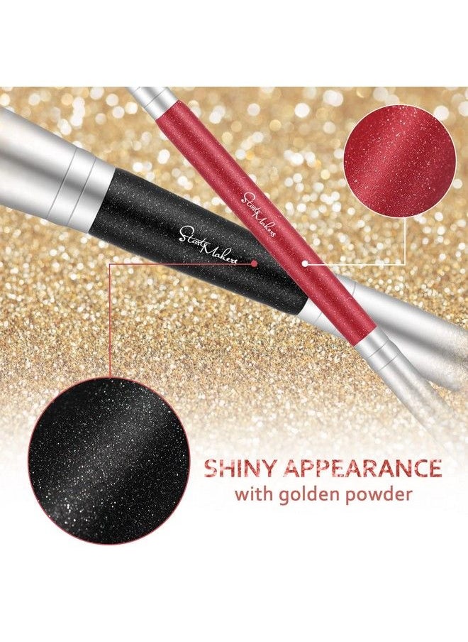 start makers - Makeup Brushes Dualended Foundation Brush Start Makers 2In1 Concealer Brush Face Eyebrow Eyeshadow Brush For Liquid Powder Buffing Blending Contouring Foundation Make Up Brushes(2Pcs) - Image 1