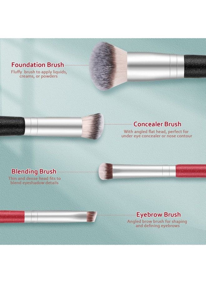 start makers - Makeup Brushes Dualended Foundation Brush Start Makers 2In1 Concealer Brush Face Eyebrow Eyeshadow Brush For Liquid Powder Buffing Blending Contouring Foundation Make Up Brushes(2Pcs) - Image 1
