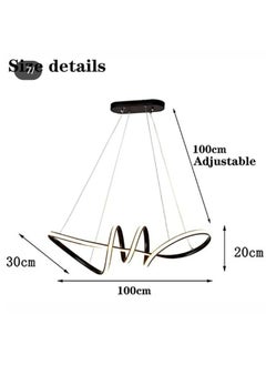 Tech Light modern led -Curved- chandelier- gold-55009  - Image 2