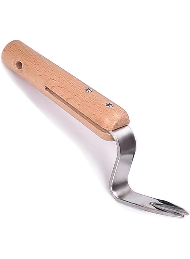 PROMASS Weeder Hand Puller Tool, V-Shape Manual Weeders Weed Puller, Root Lifter for Gardening & Farming, Stainless Steel Weed Puller Hand Tool for Garden Caring to Remove Dandelions Thistles and Weeds - Image 1