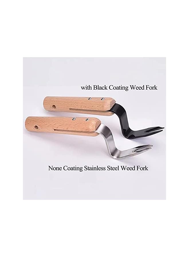 PROMASS Weeder Hand Puller Tool, V-Shape Manual Weeders Weed Puller, Root Lifter for Gardening & Farming, Stainless Steel Weed Puller Hand Tool for Garden Caring to Remove Dandelions Thistles and Weeds - Image 2