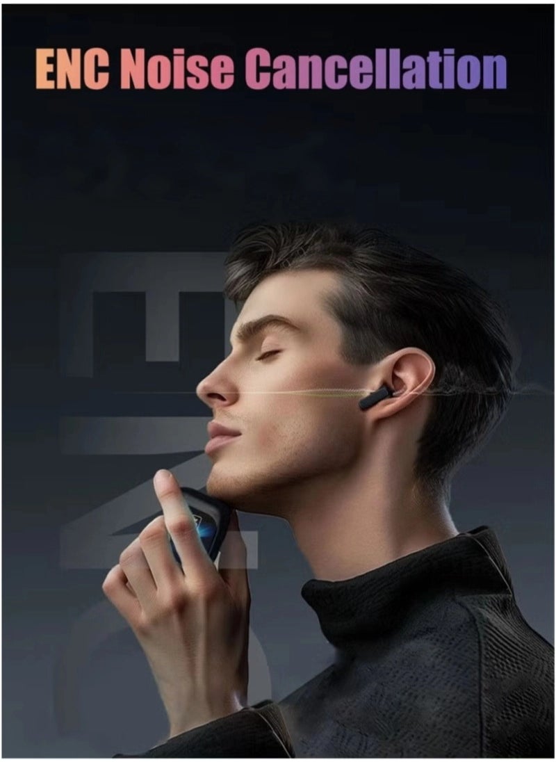 Generic Bluetooth 5.4 True Wireless Earbuds with Touch Screen, In-Ear Headphones with ENC Call Noise Reduction and Active Noise Cancelling, USB Charging Case, Compatible with iOS/Android, IPX5 Waterproof, Black  - Image 5