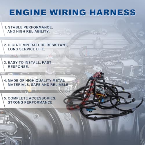 INGKAN F81Z-12B637-EA Engine Wiring Harness Fits for Ford Excursion/F-250/ F-350/ F-450/ F-550 1999 2000 2001 7.3L V8 Diesel Turbo OE F81Z-12B637-EA - Image 5