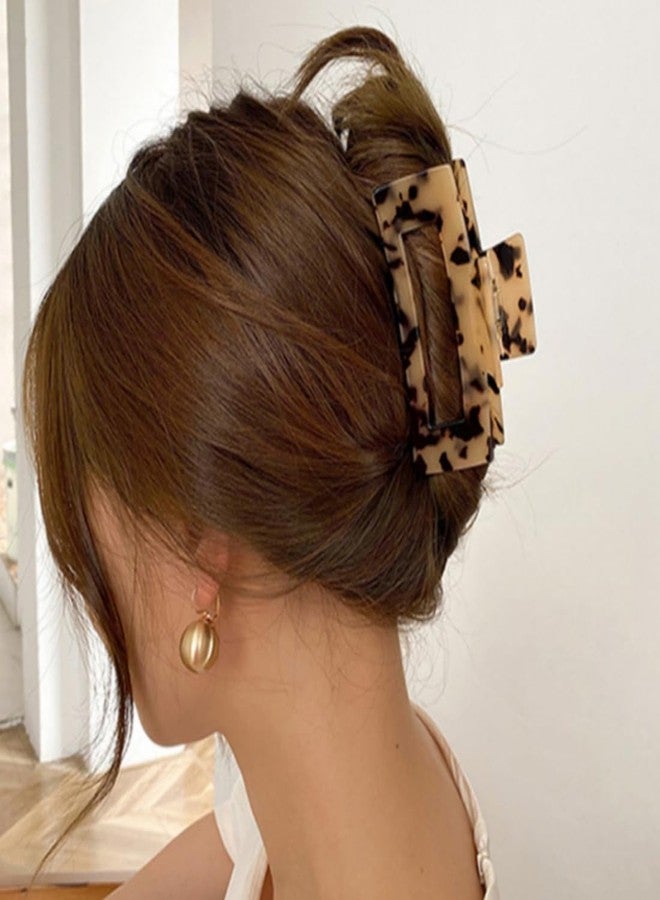 Sinide Cellulose Acetate Hair Clips 3.5 Inch, SINIDE 4.1 Inch Large Tortoise Shell Celluloid Claw Clips for Women Ladies, Fashion Hair Barrettes Accessories for Long Thick Thin Hair (2 Pack) - Image 4