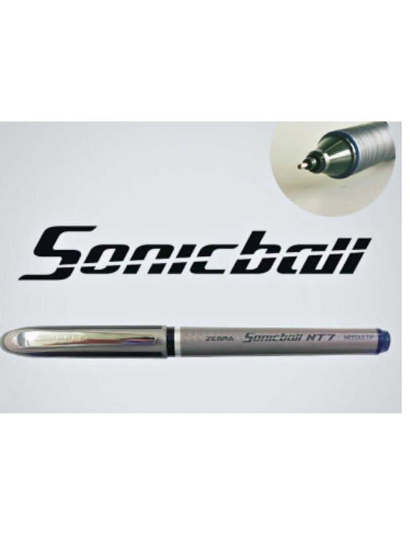 Zebra Sonicball NT7 Liquid Ink Pen 10-Pack, Black - Image 1