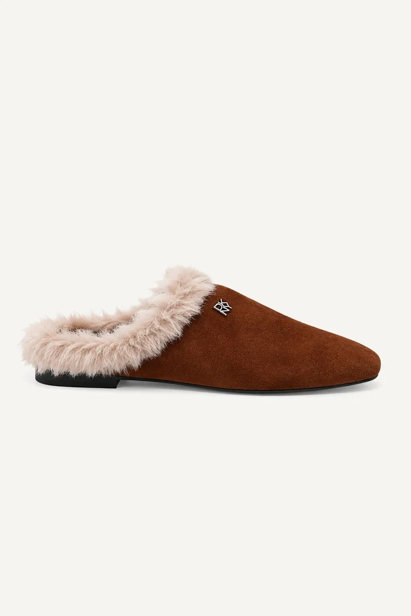 DKNY  DELMAR MULE FUR WIDE for Women | Best Price UAE