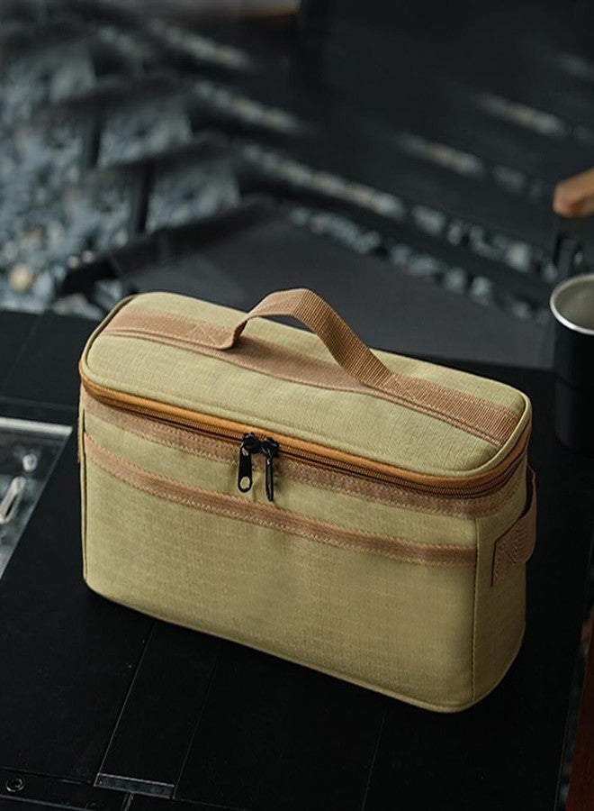 DraCra Camping Kitchen Utensil Bag Organizer Large Capacity Camp Utensils Carrying Case Portable Pouch Container for Camping Cookware Set Cutlery Flatware Tableware Backpacking Hiking Travel Picnic - Image 5
