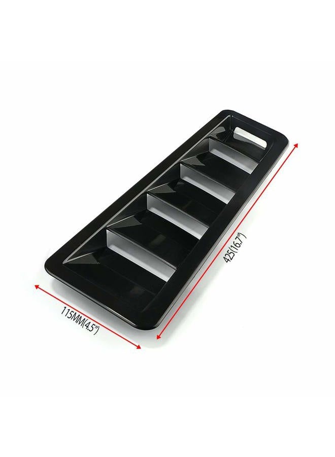 WENJTP Hoods Vents Bonnet Cover Hood Scoop for Cars Cold Air Flow Intake Fitment Louvers Cooling Intakes Intake Vent Cover (Black) - Image 5