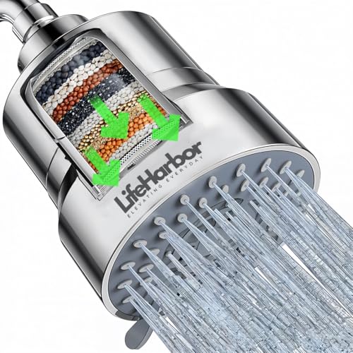 Lifeharbor Life Harbor 's 15-stage Shower Softener & Filter For Bathroom | Filter For Hard Water And Chlorine | Removes Hardness | Shower Water Filter Gives Healthy Skin & Hair (Shower Filter & Softener) - Image 2