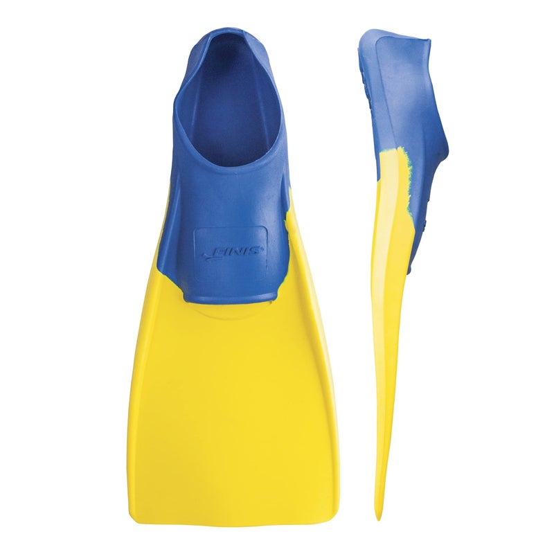 FINIS Long Floating Fins , Blue/Yellow, XS (US Male 1-3 / US Female 2-4) (1.05.037.03) - Image 1