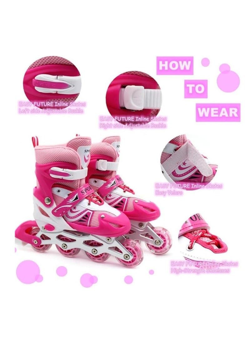 سبال مجموعة كاملة من الزلاجات الدوارة للأطفال ذات الفلاش الواحد والزلاجات الدوارة للبالغين والزلاجات القابلة للتعديل - Image 3