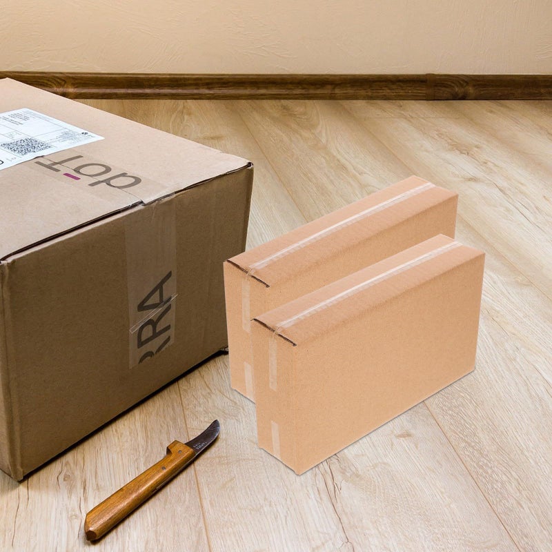 30 Corrugated Cardboard Shipping Boxes 24.5x5.5x13.5cm Thickened Flat Mailer for Small Package Packing - Image 5