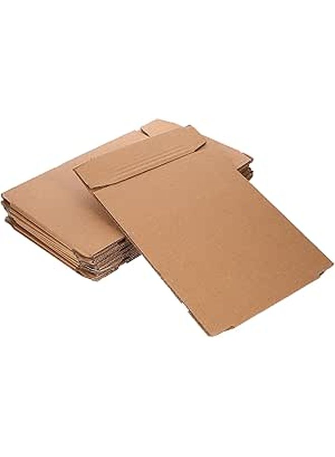 30 Corrugated Cardboard Shipping Boxes 24.5x5.5x13.5cm Thickened Flat Mailer for Small Package Packing - Image 1