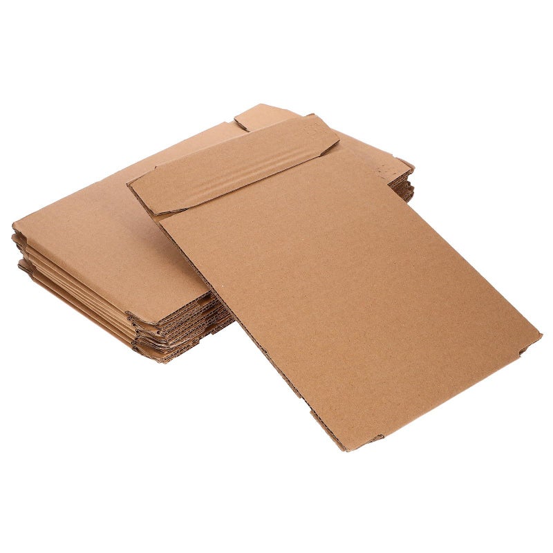 30 Corrugated Cardboard Shipping Boxes 24.5x5.5x13.5cm Thickened Flat Mailer for Small Package Packing - Image 2