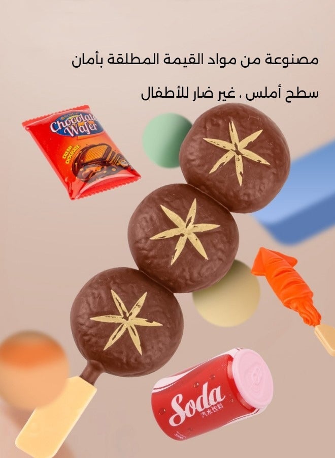 دوركو مجموعة لعبة الشواء للأطفال,تظاهر لعبة,مطبخ الأطفال لعبة طعام واقعية,لعبة الطبخ الشواء للأولاد والبنات (27 قطعة) - Image 4