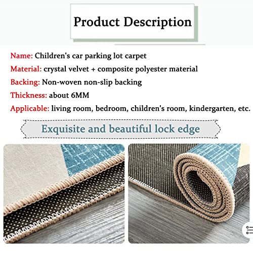 KEBEXXY Kids Rug Play Mat Great for Playing with Cars and Toys,Educational Kid Road and Traffic City Life Carpet,Children Baby Fun Throw Rug for Bedroom Play Room,24X35Inch/60X90CM - Image 5