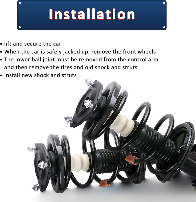 MOSTPLUS Rear Pair Complete Strut Spring Assembly Compatible for 1996-2000 Honda Civic 171292 - Image 3