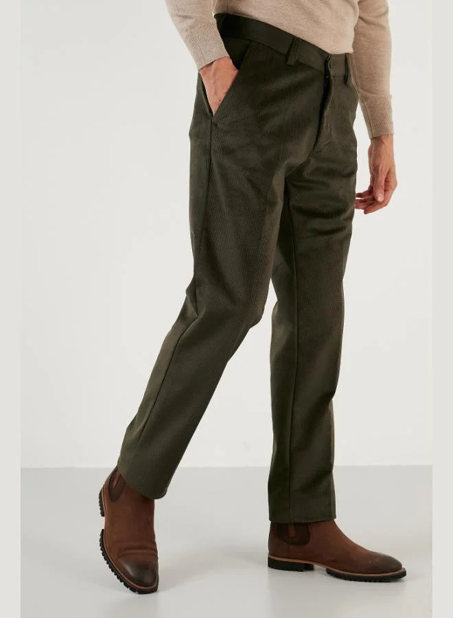 Buratti Normal Waist Regular Fit Straight Leg Velvet Trousers Men's VELVET TROUSERS 645MERLIN
