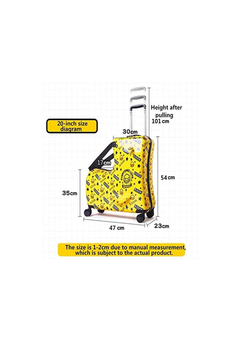 Cool Baby Hardcase Travel Suitcase Al Mg Alloy Luggage Trolley with 4 Spinner Wheel  Perfect for Your Little Explorer 20 inches  - Image 2