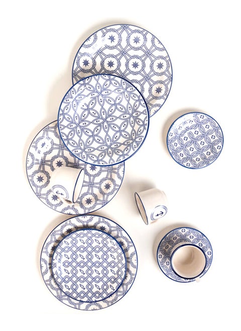 Oxford Nautico  20 Pcs Porcelain Dinner Set Serve 4