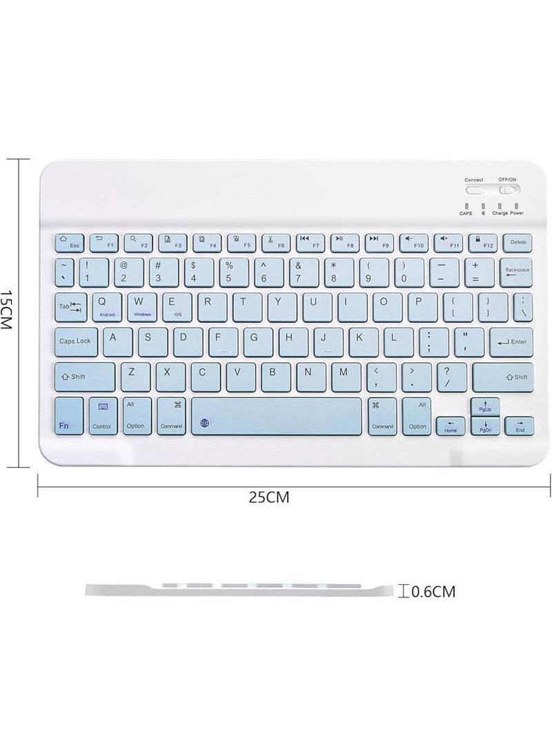 NAMA - Wireless Keyboard, Mini Portable Bluetooth Keyboard, Ultra Slim Quiet Ergonomic Keyboard with Rechargeable Battery for iOS, Android and Windows - Image 1
