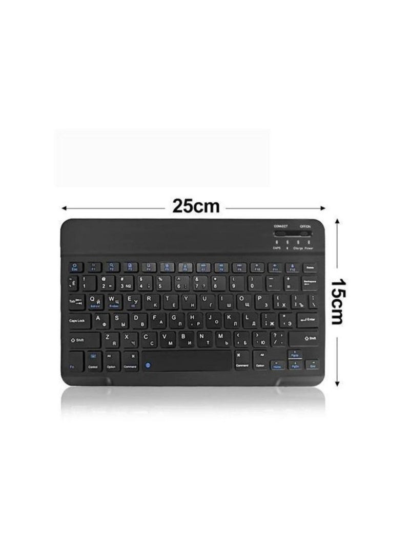 Wireless Keyboard, Mini Portable Bluetooth Keyboard, Ultra Slim Quiet Ergonomic Keyboard with Rechargeable Battery for iOS, Android and Windows - Image 2
