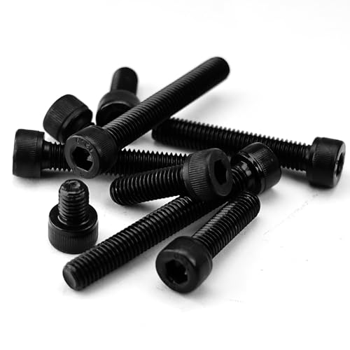 KONGKI M8-1.25 x 70mm Socket Head Cap Screws Bolts, Allen Drive, 12.9 Alloy Steel, Full Thread, Black Oxide, 10 PCS (with Hex Spanner) - Image 5