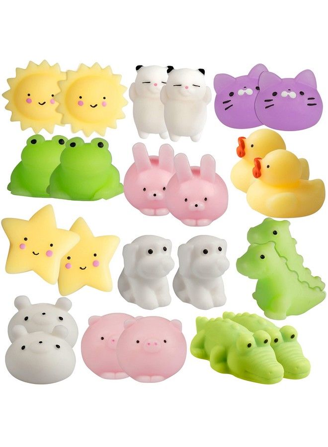 SCS Direct مجموعة ألعاب لينة (24 قطعة) هدايا حفلات مناسبة للأطفال في عيد الميلاد كل منها يتضمن ألعاب موشي كاواي كبيرة ولصاقات متطابقة حقائب حفلات متعددة العناصر للأطفال الأولاد والبنات - Image 3