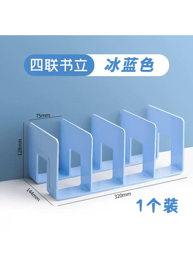 YUXI Book Stand Desktop Book Storage Artifact Student Children Book Stand Book Holder Desk Bookshelf Storage Rack Office Finishing - Image 1