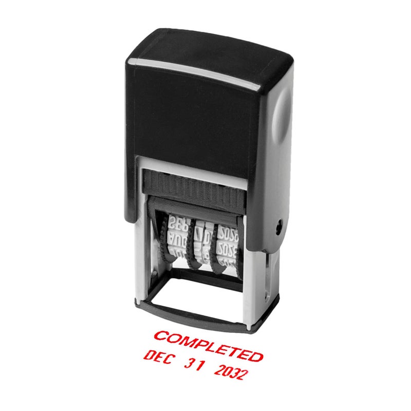 Self Inking Rubber Stamp Phrase with Date Stamp Refillable Office Supply Business Stamps EMailed
