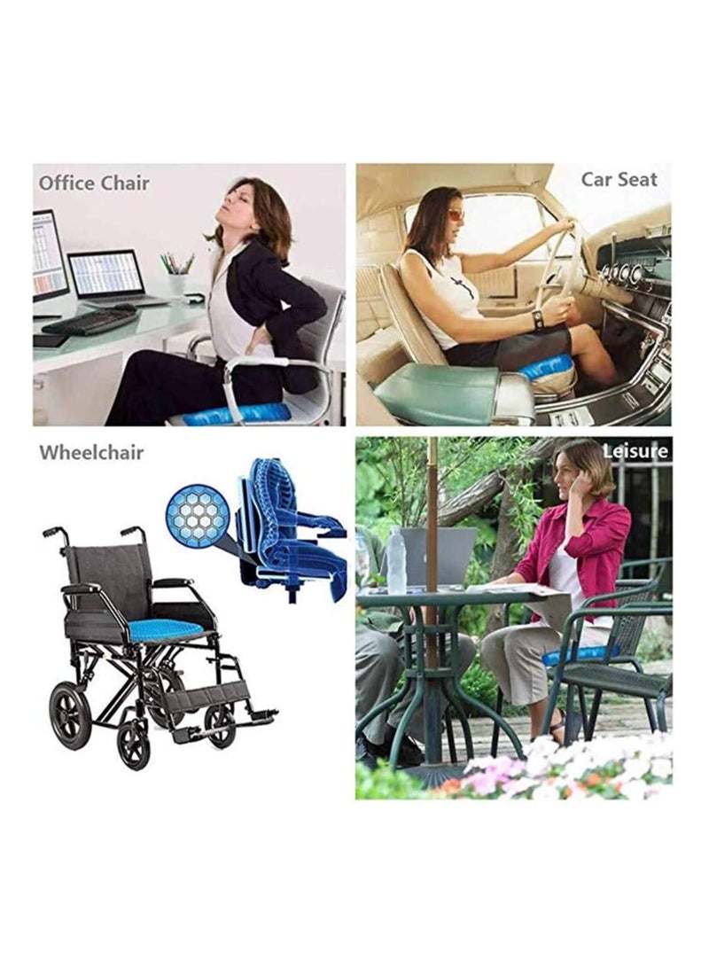 Generic Premium All Gel Orthopedic Seat Cushion Pad for Car Office Chair Wheelchair or Home Pressure Sore Relief Ultimate Gel Comfort Prevents Sweaty Bottom Durable Portable  - Image 4