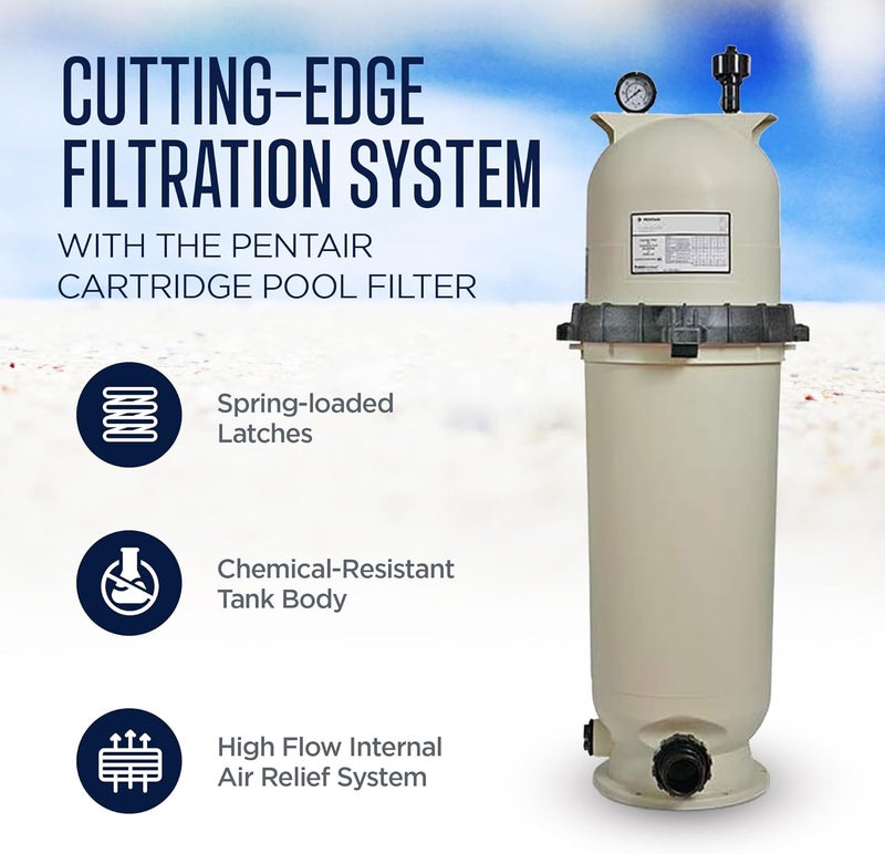 Pentair Pentair EC160318 Clean  Clear 200 sq ft Cartridge Pool Filter  - Image 3