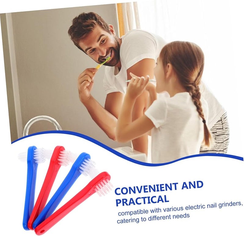 4Pcs Denture Cleaning Brush Set Soft Bristles Travel Toothbrush Kit for Adults Oral Care - Image 4