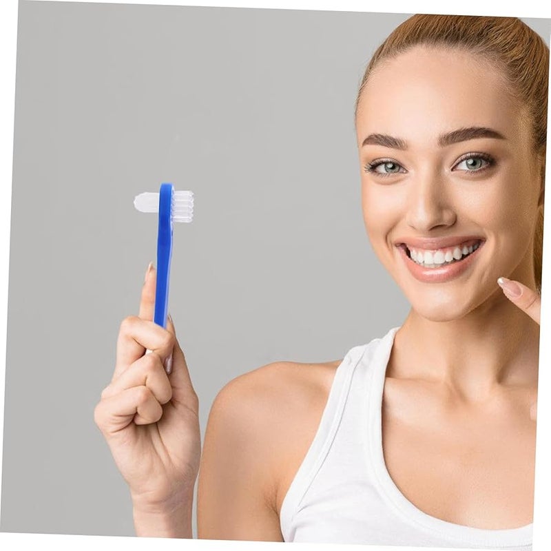 4Pcs Denture Cleaning Brush Set Soft Bristles Travel Toothbrush Kit for Adults Oral Care - Image 5
