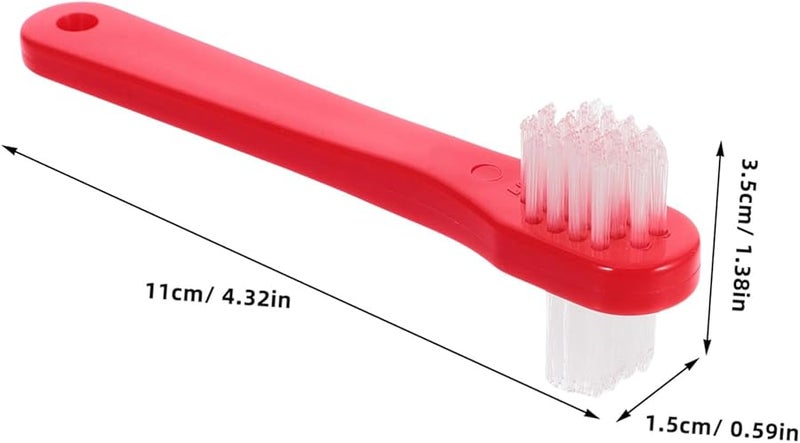 4Pcs Denture Cleaning Brush Set Soft Bristles Travel Toothbrush Kit for Adults Oral Care - Image 3