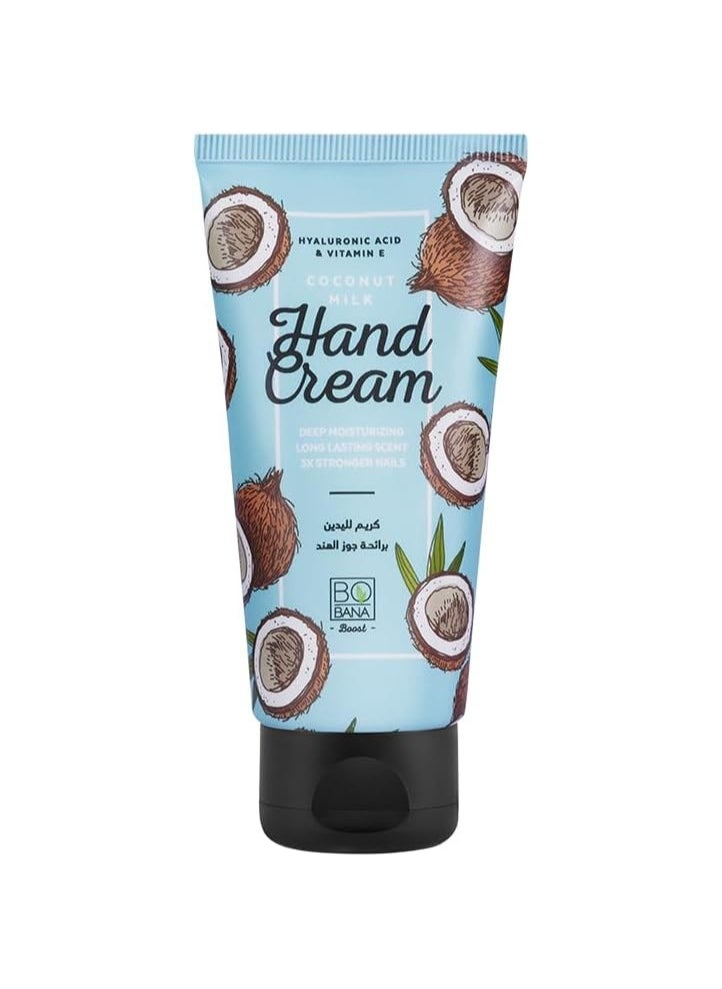 BOBANA Coconut Milk Hand Cream with Hyaluronic Acid & Vitamin E 50ml 
