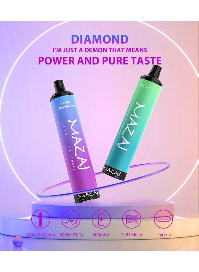 Diamond lychee Puree Taste 5000 Puffs Disposible Vape Kit
