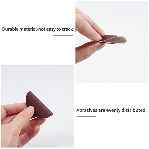 SPEEDWOX 100pc 2 inch Sanding Discs Hook and Loop Sandpaper 180 Grit Sander Disc Sanding for Sanders Drill Grinder Rotary Tools Attachment Woodworking Wood Auto, No Hole - Image 3