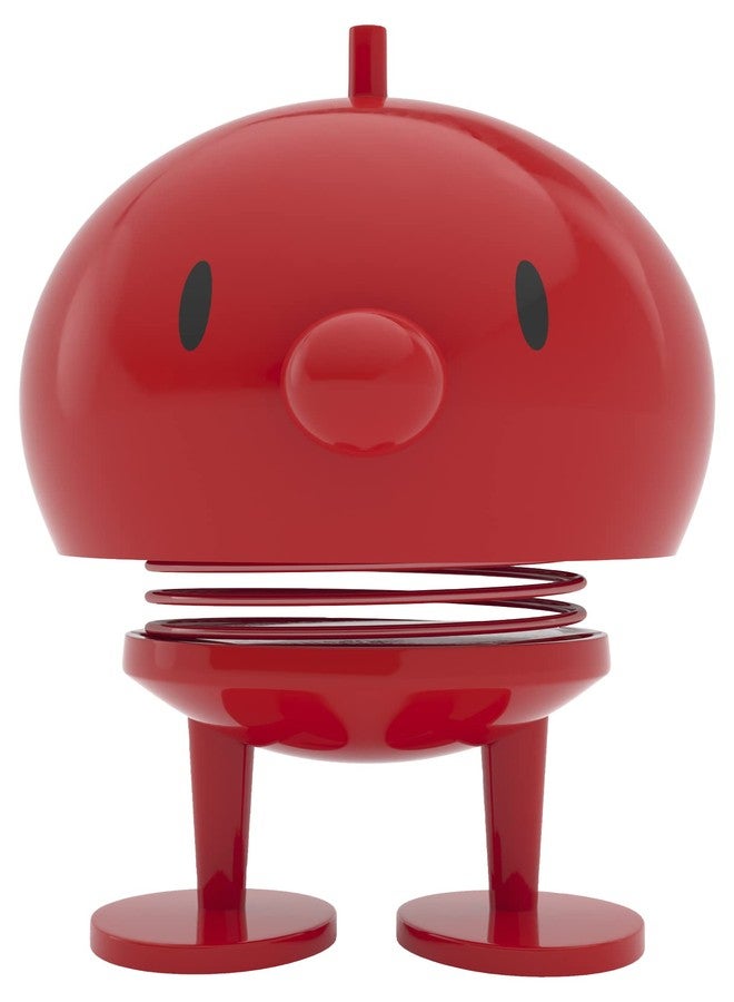 Hoptimist Junior Bumble, Home Decor Ornament - Wobble Figure, Plastic W/Metal Spring, Medium - Creates Cheerful Movement- (Red) - Image 1