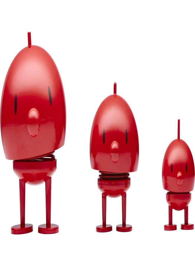 Hoptimist Junior Bumble, Home Decor Ornament - Wobble Figure, Plastic W/Metal Spring, Medium - Creates Cheerful Movement- (Red) - Image 5