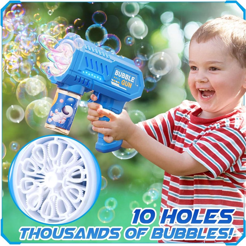 Beria 3 Packs Bubble Guns with 3 Solutions, Automatic Bubbles Machine for Boys Girls, Birthday Gifts for Ages 3 4 5 6 7 8 Year Old Kid, Summer Toy Outdoor Toys for Toddlers, Party Favors, Wedding - Image 2