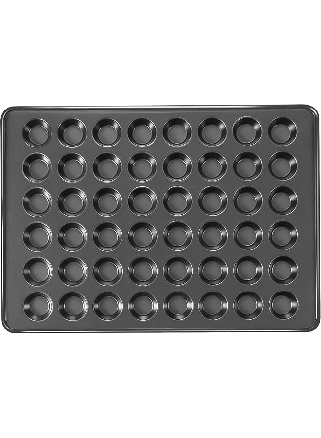 48 Cup Mini Muffin Pan, Small Cupcake Pan, Premium Nonstick Muffin Tin for Baking Cheesecake, Dishwasher Safe and Heavy Duty, Carbon Steel