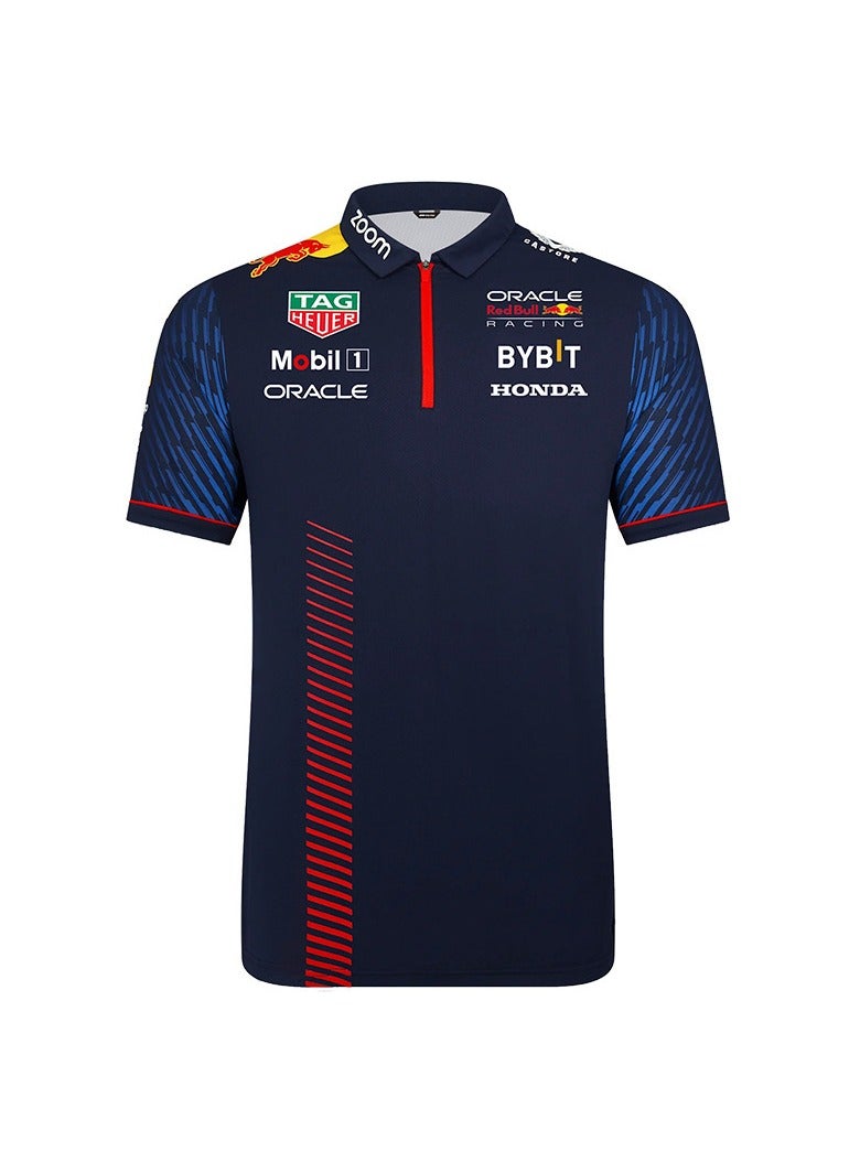 Generic Men's F1 Racing Polo Shirt – Quick-Dry Performance T-Shirt for Motorsport, Cycling & Summer Workwear  - Image 1