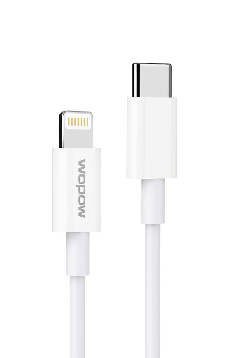 Wopow Wopow PDMax USB-C to Lightning Cable 1m – PD 20W Fast Charging, MFi Certified, PD 3.0 Data & Sync Cable for iPhone, iPad, AirPods – Compatible with All USB-C Adapters - Image 1