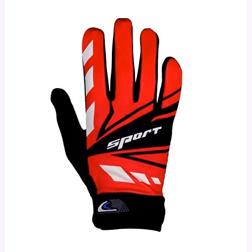 ZaySoo Cool Biker Motocross Stretchable Gloves Driving Gloves - Red - Image 1