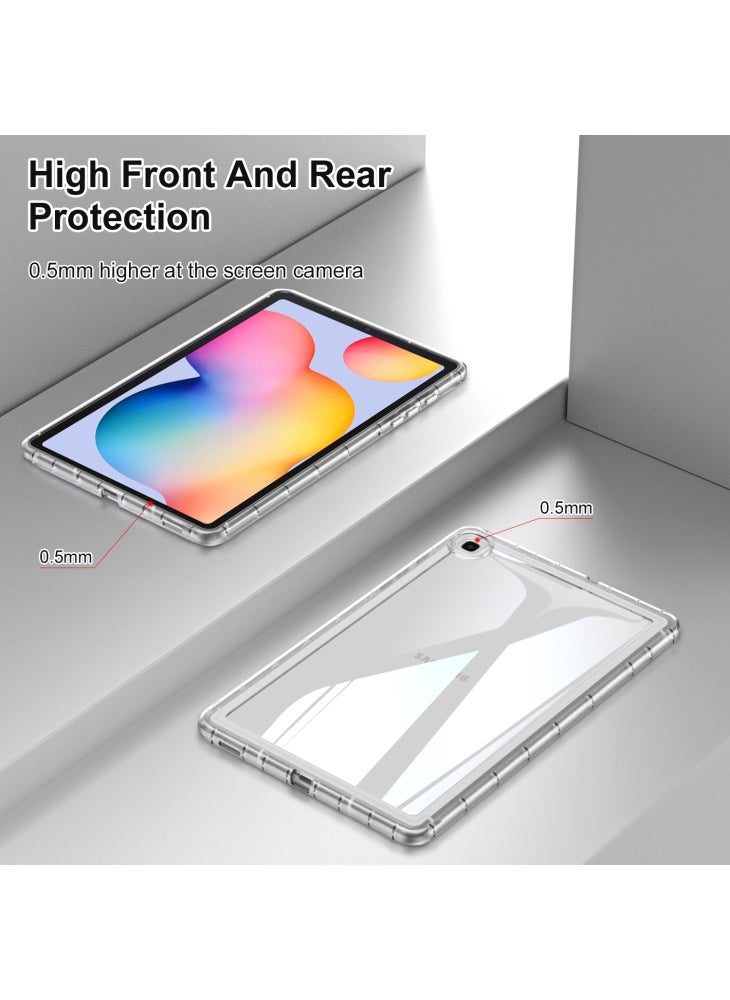 جراب شفاف لجهاز Samsung Galaxy Tab S6 Lite (2024)/S6 Lite (2022)/S6 Lite (2020) SM-P610 P615، غطاء تابلت TPU - وردي - Image 4