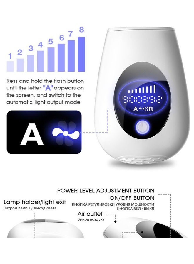 900000 Flashes Permanent IPL Laser Hair Removal Electric Epilator Machine for use on body and face ,  Laser Hair Remover System for Permanent, Painless Results at Home - Image 3